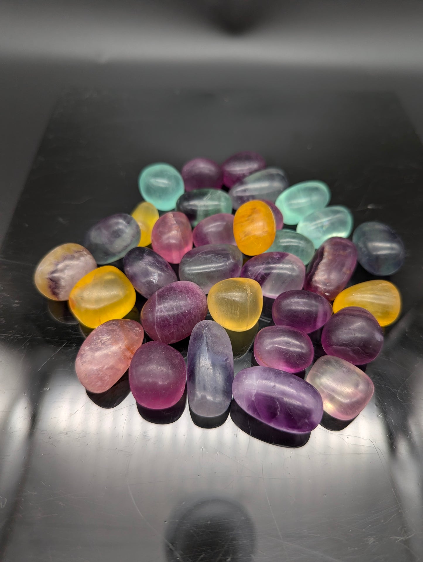 Candy Fluorite tumble stones