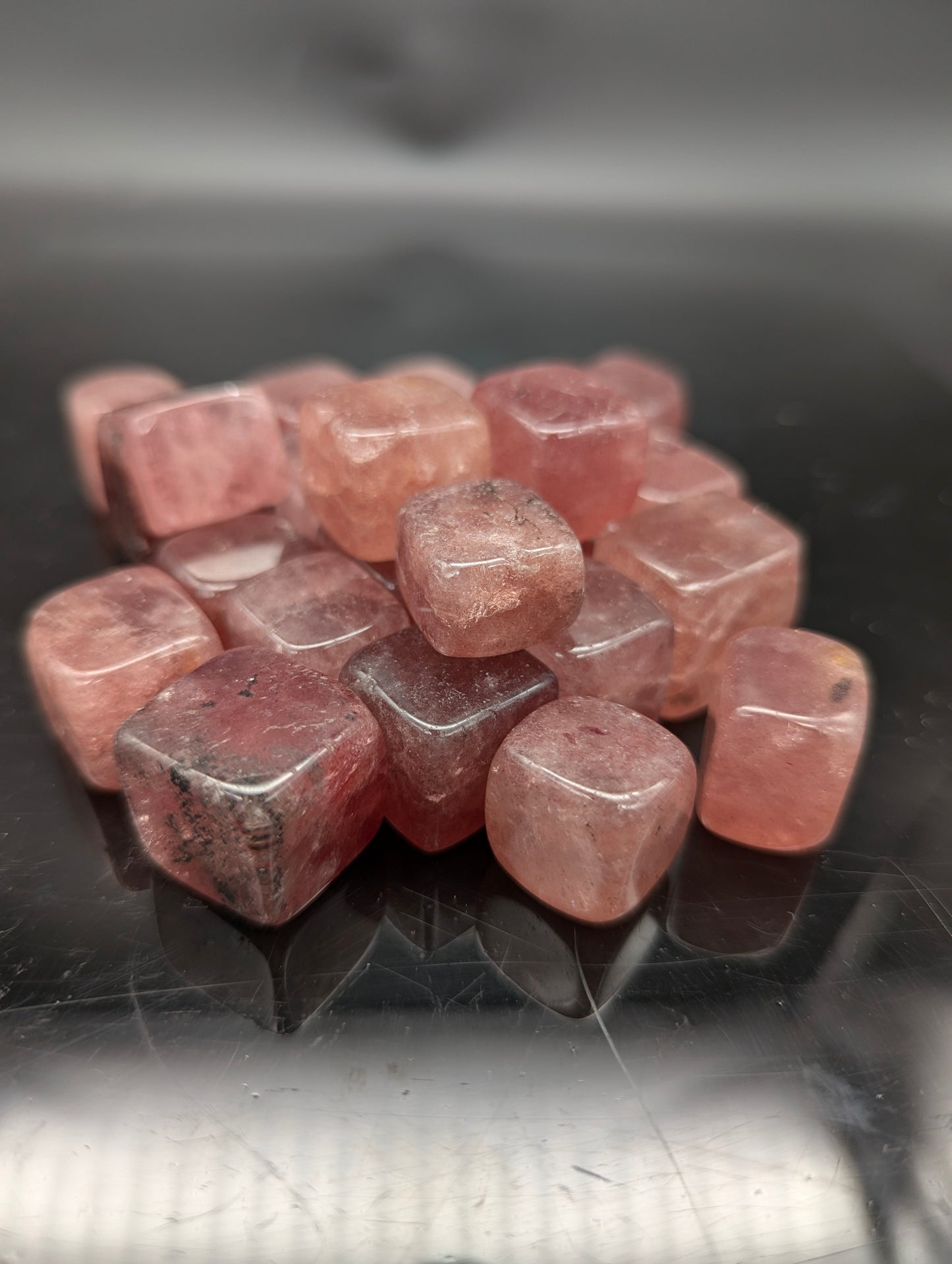 Strawberry Quartz cubes