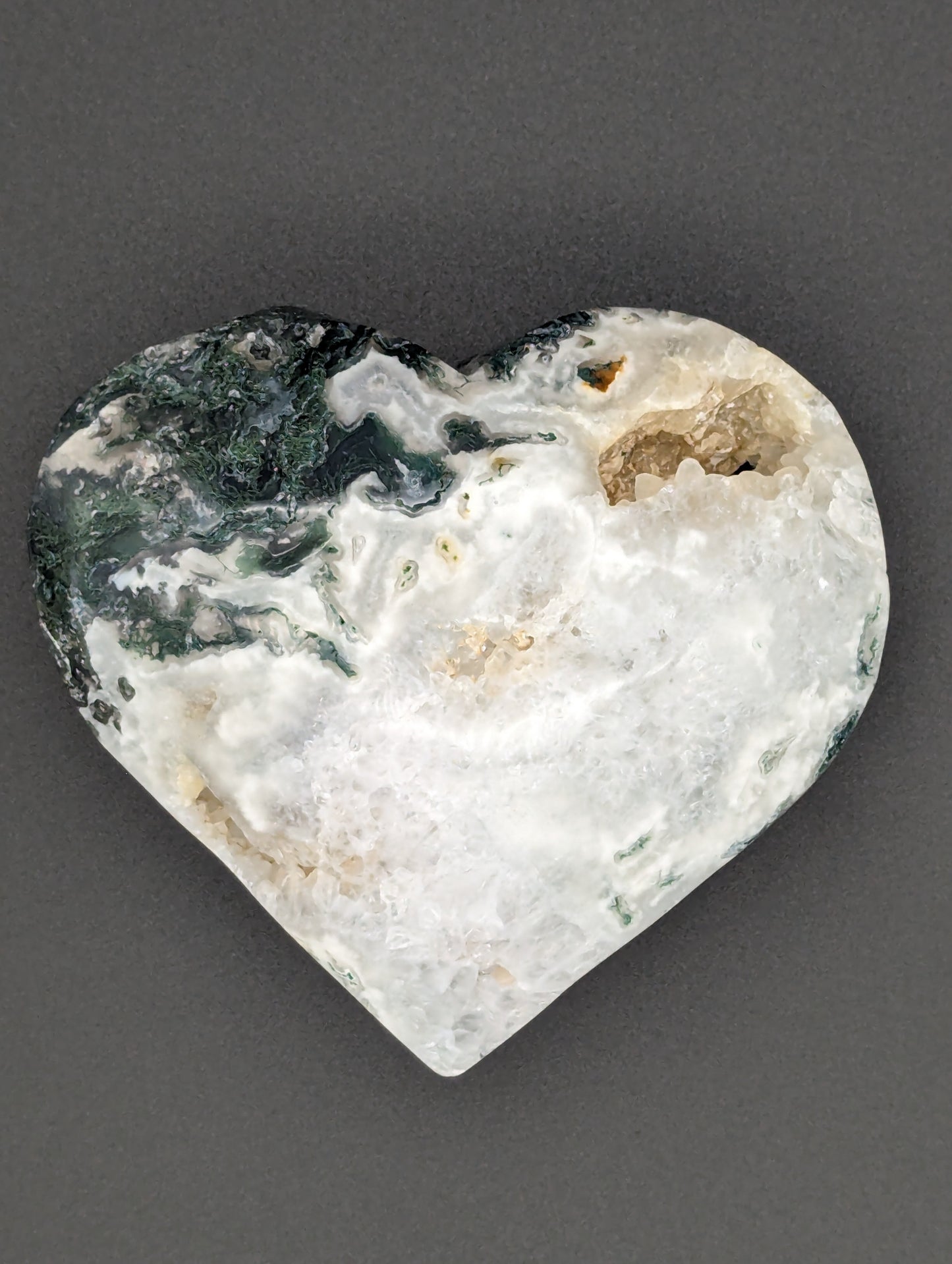 Moss Agate Heart
