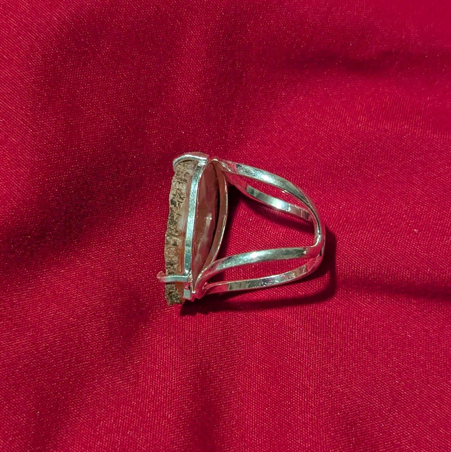 Flora Agate Geode Ring