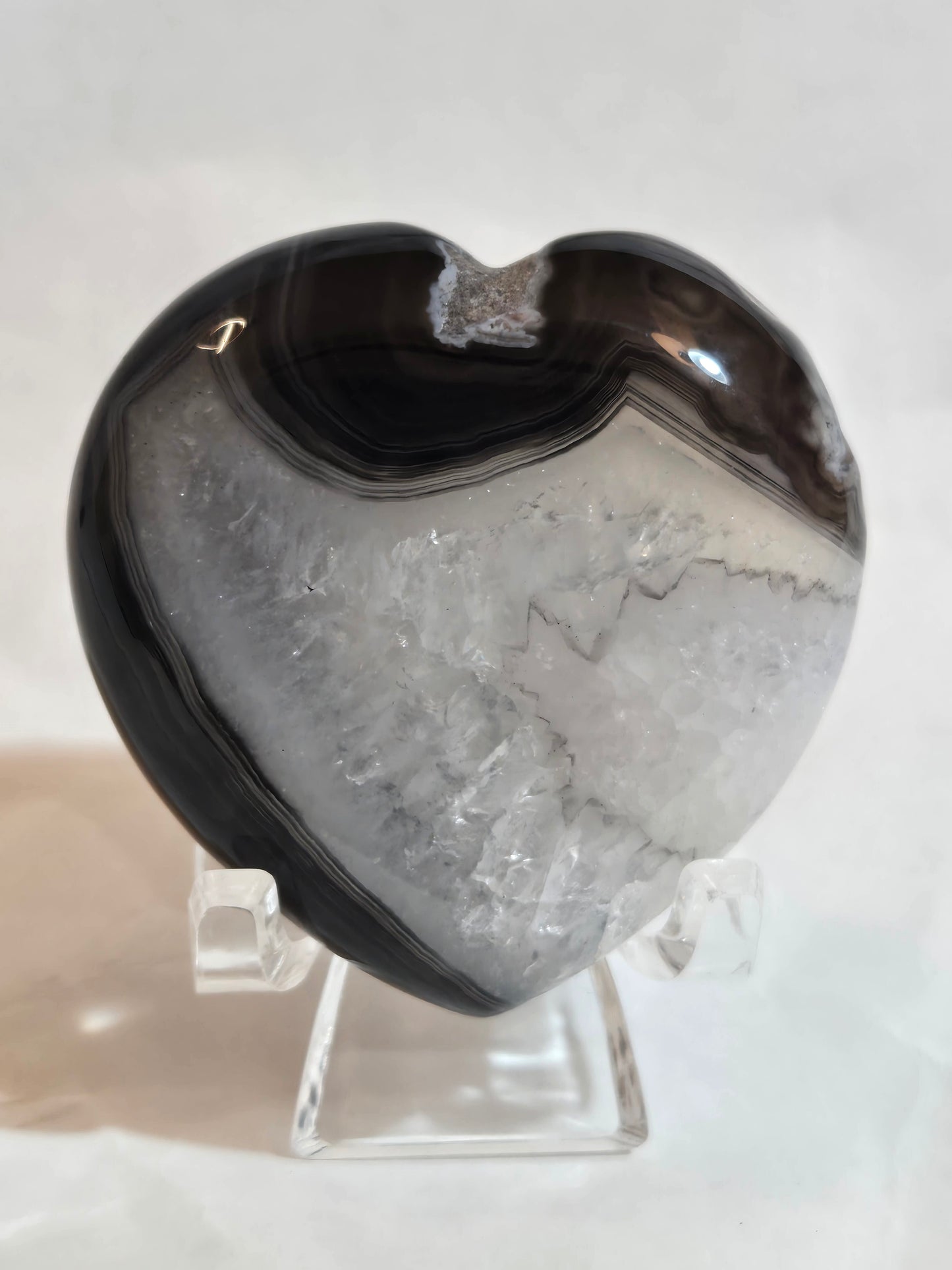 Black Agate Heart