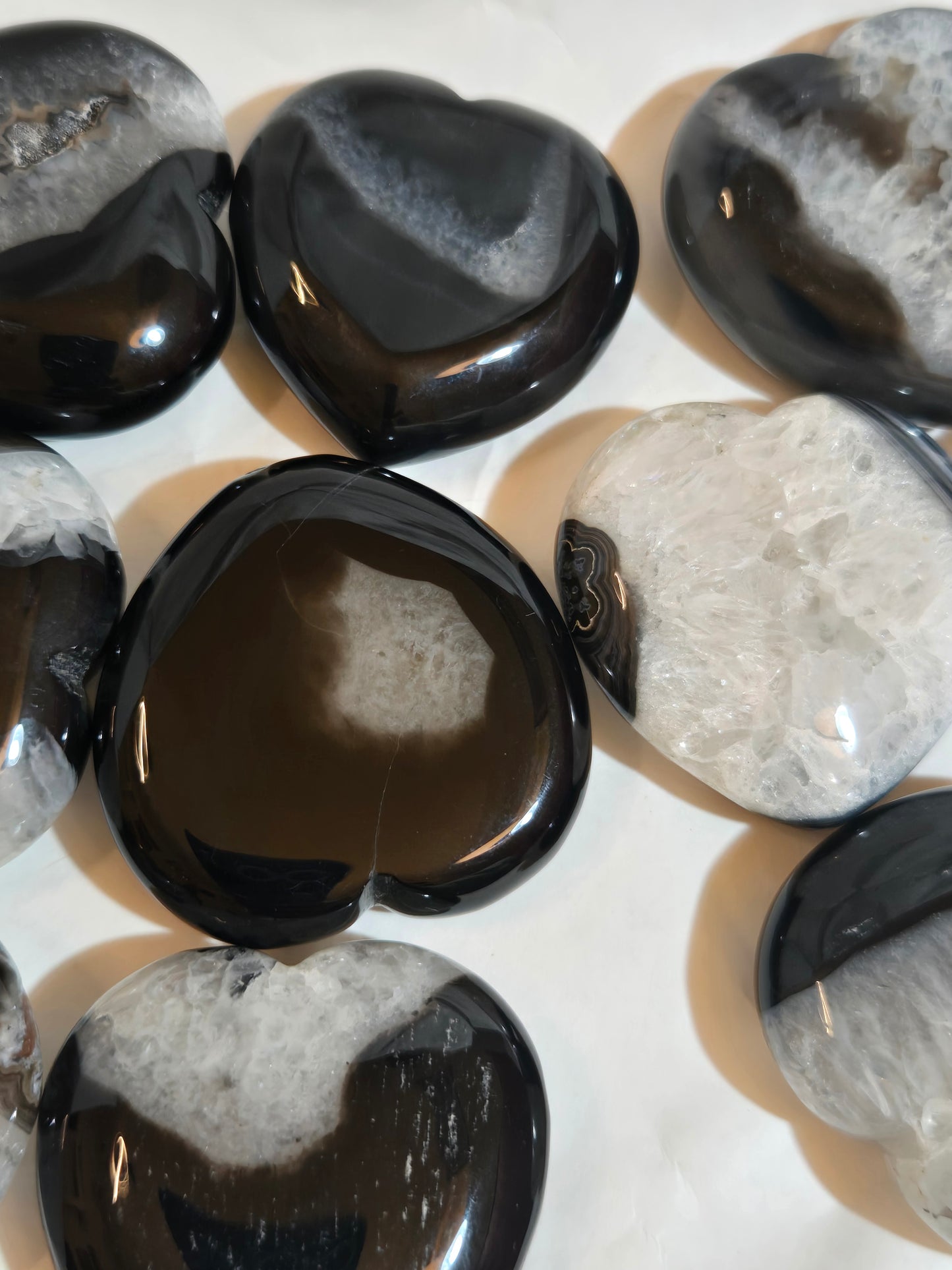 Black Agate Heart