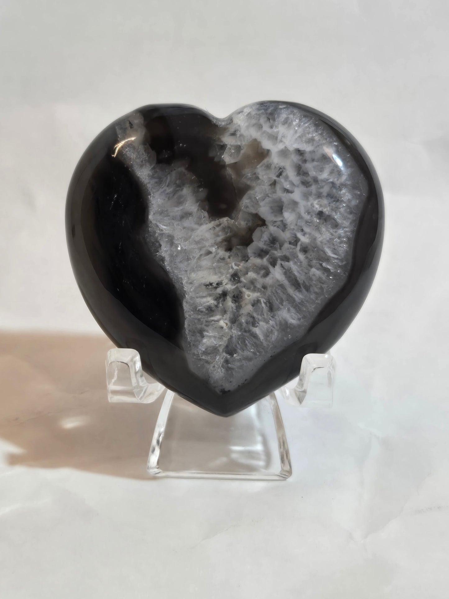 Black Agate Heart