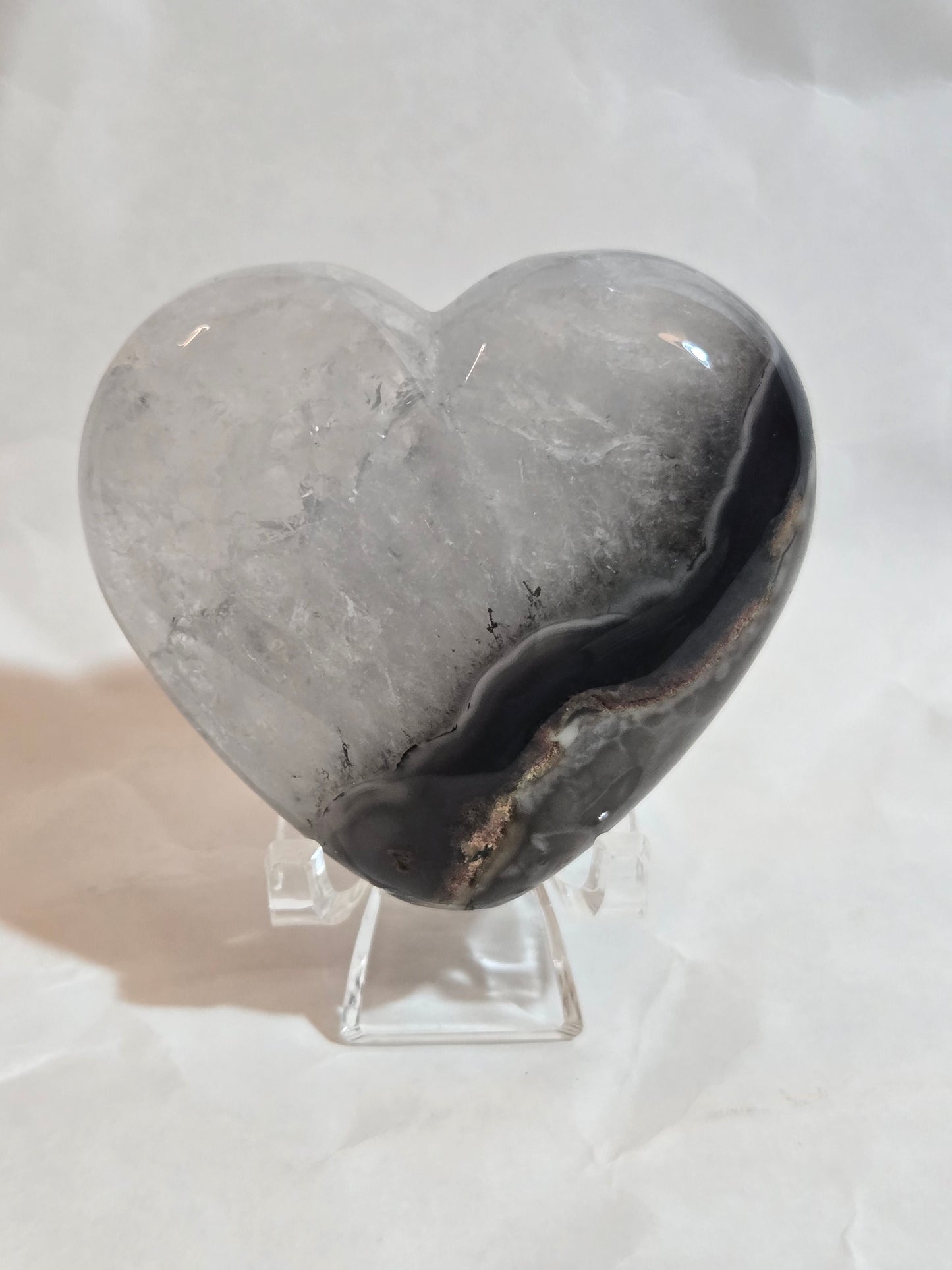 Volcano Agate heart