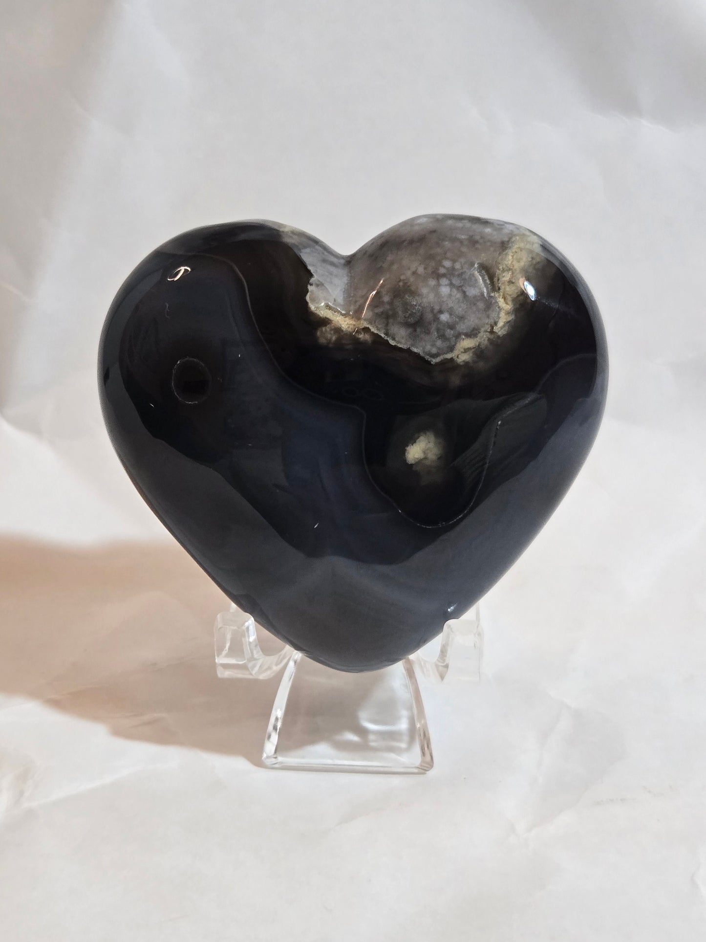 Volcano Agate heart