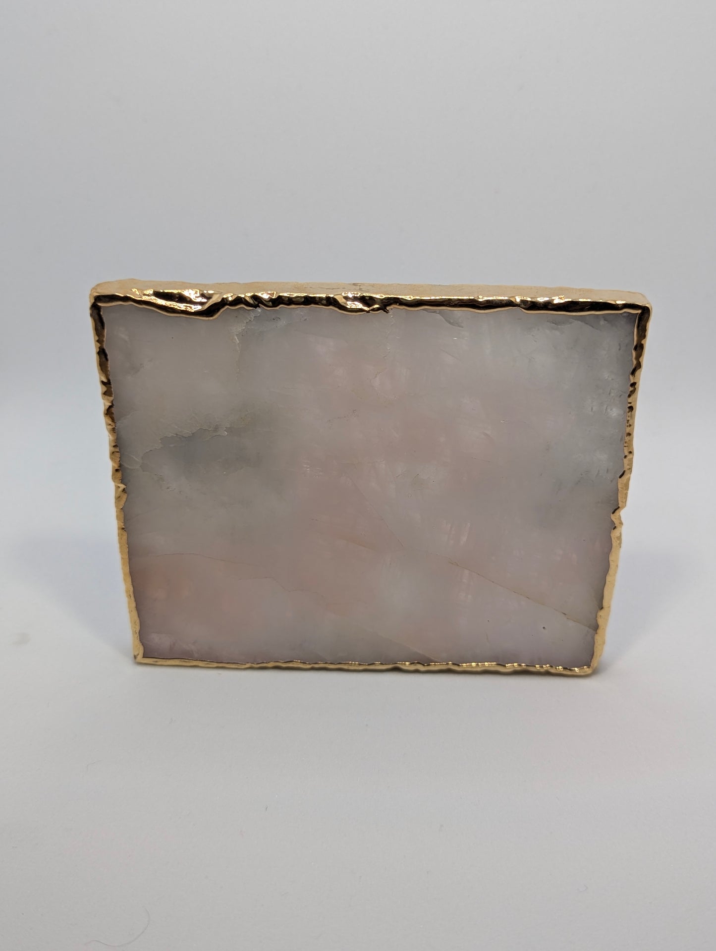 Aventurine and gold Coasters (set of 4)