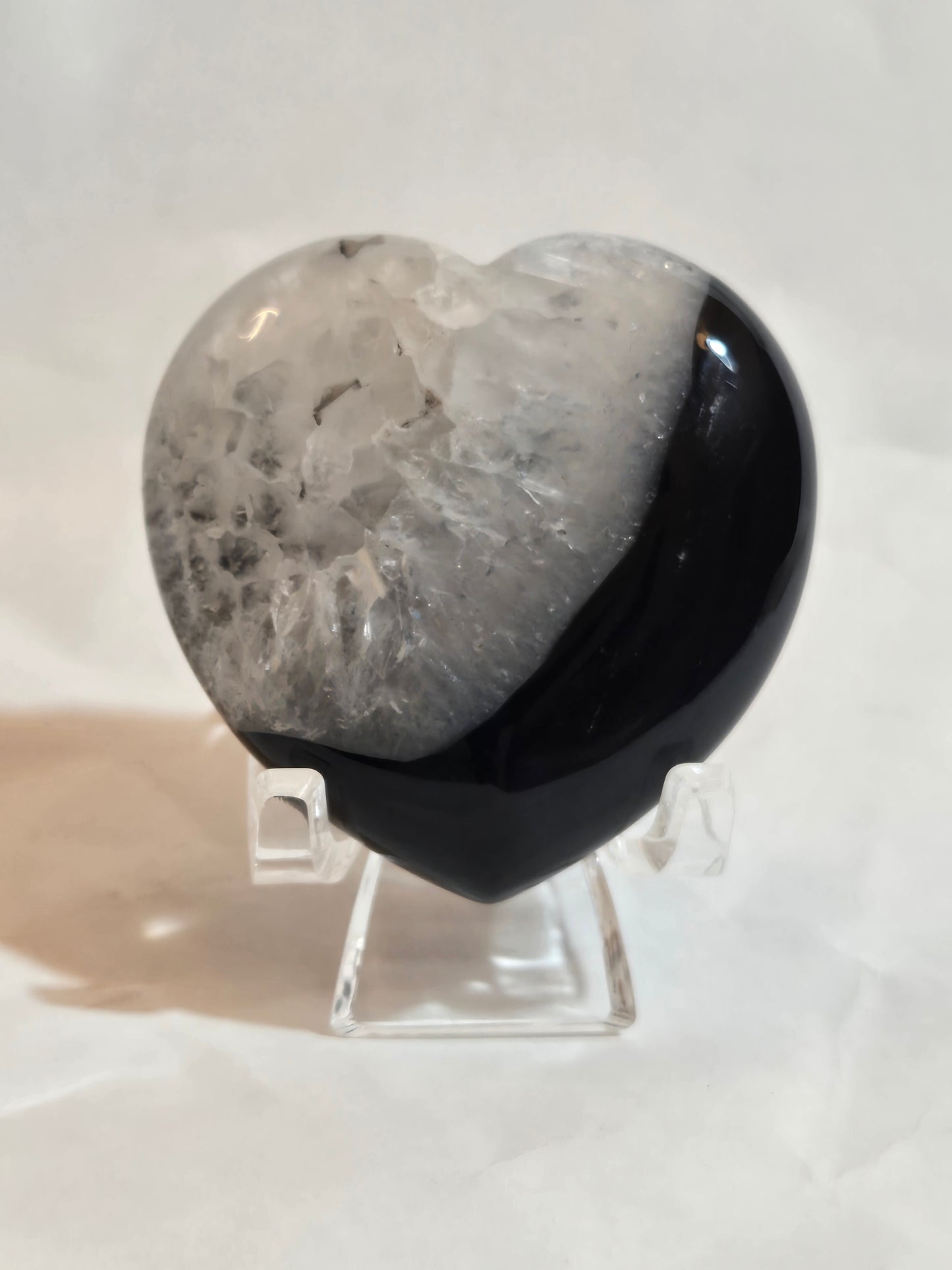 Black Agate Heart