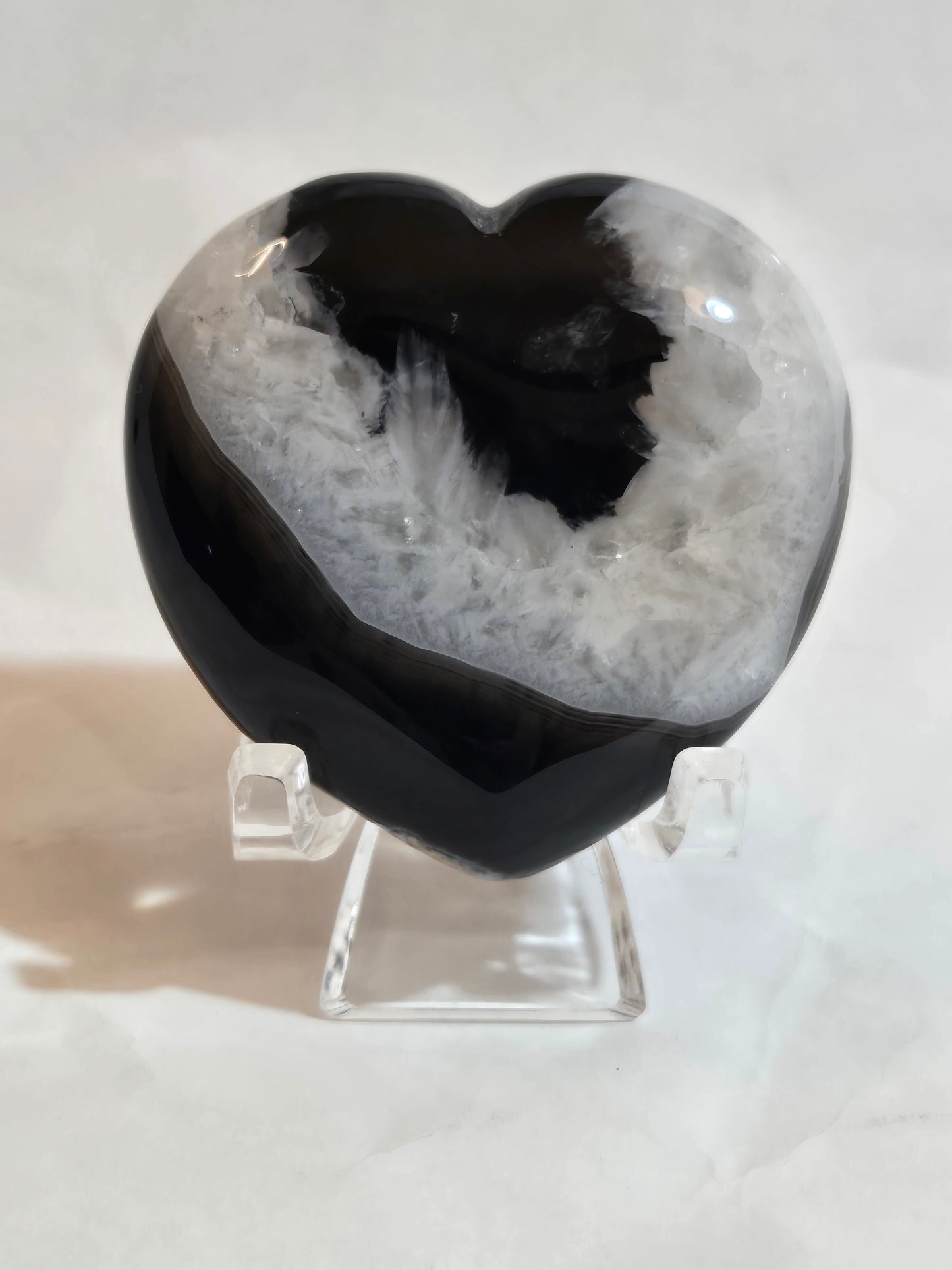 Black Agate Heart