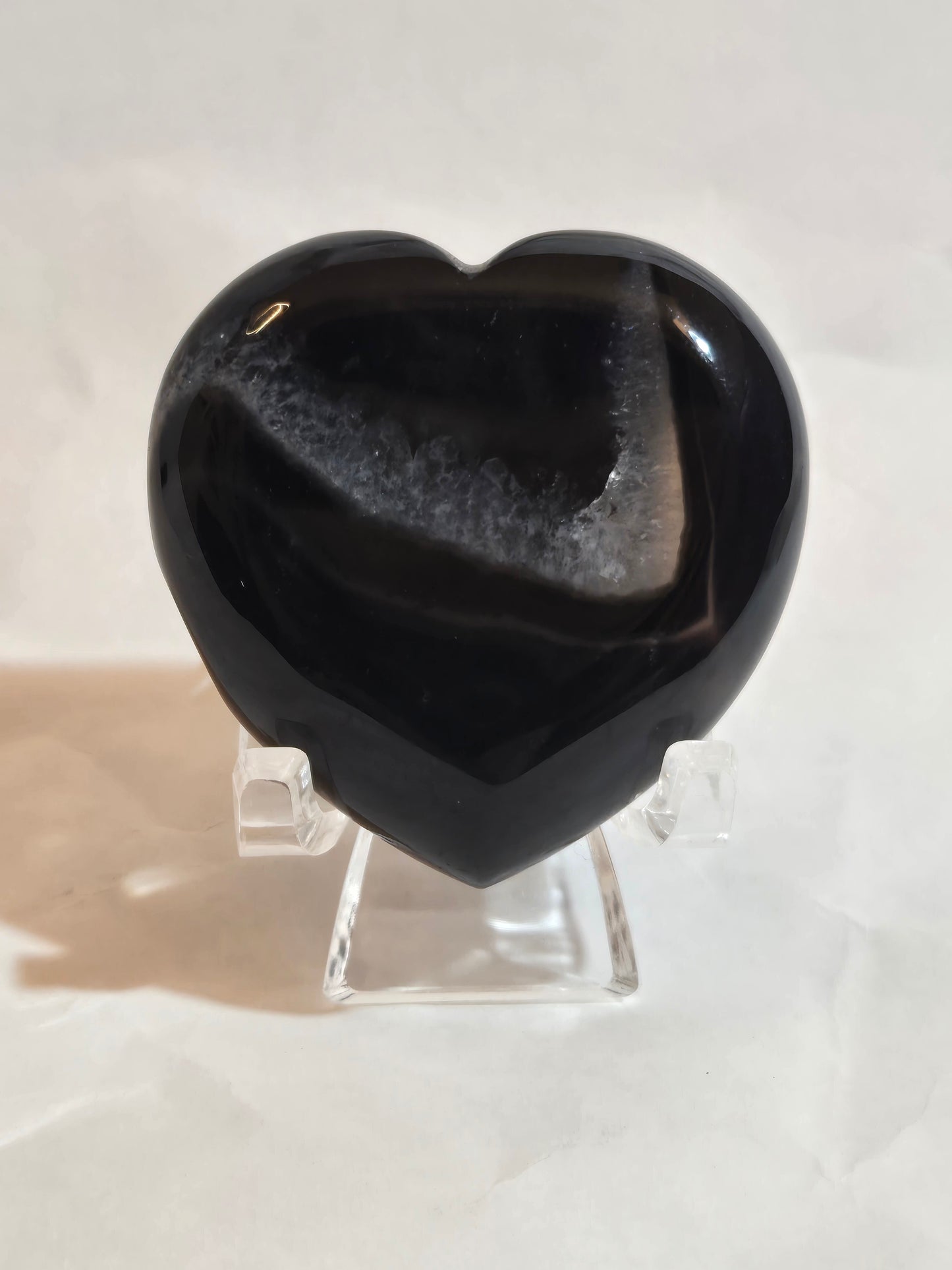 Black Agate Heart