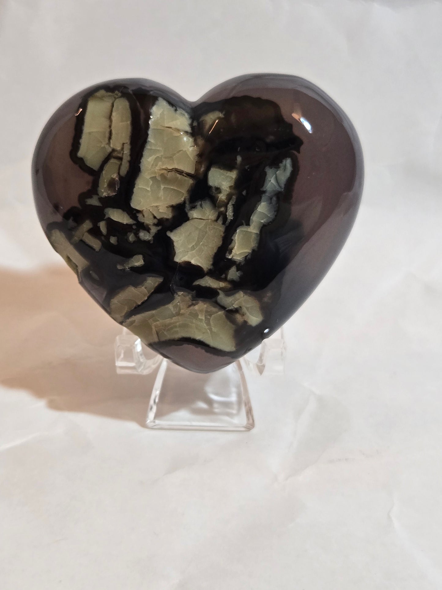 Volcano Agate heart