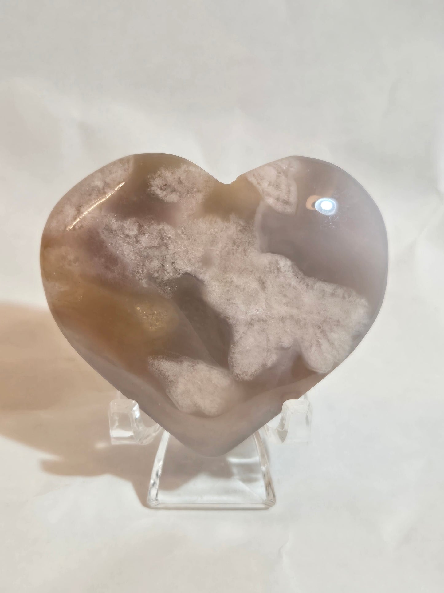 Flower Agate Heart