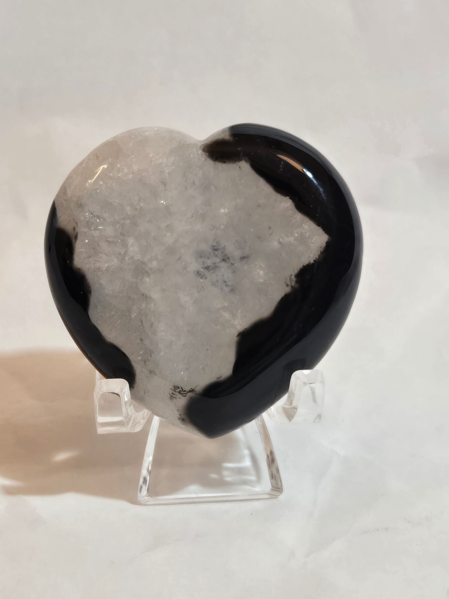 Black Agate Heart