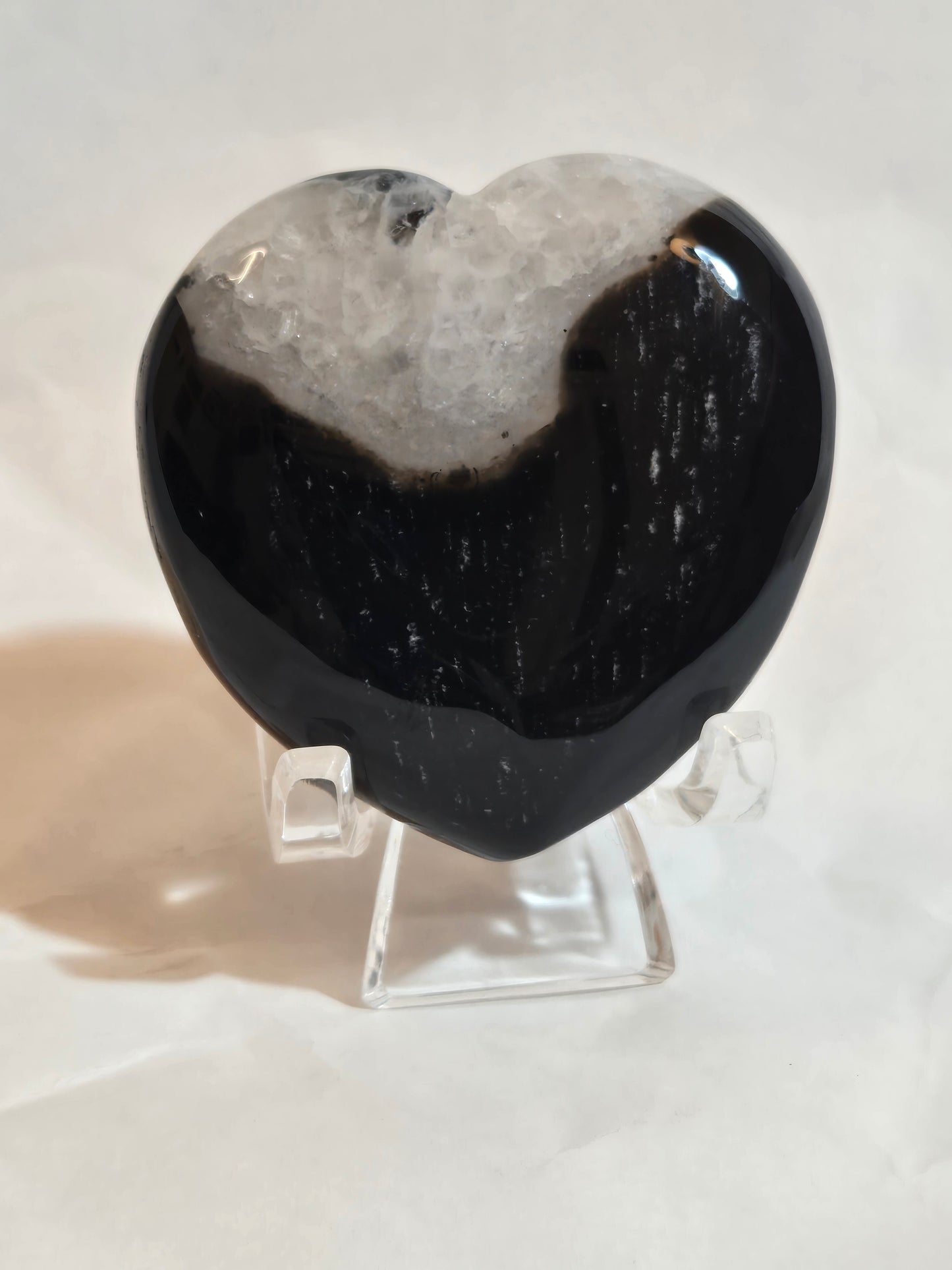 Black Agate Heart