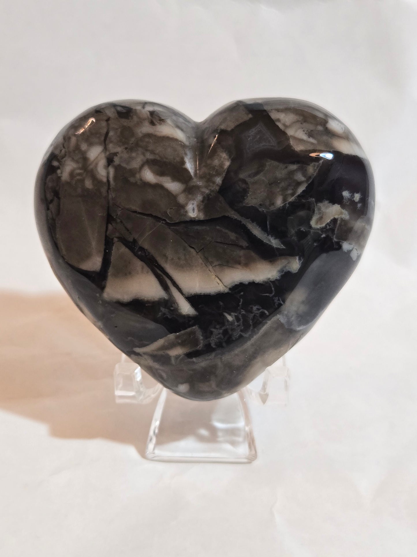 Volcano Agate heart
