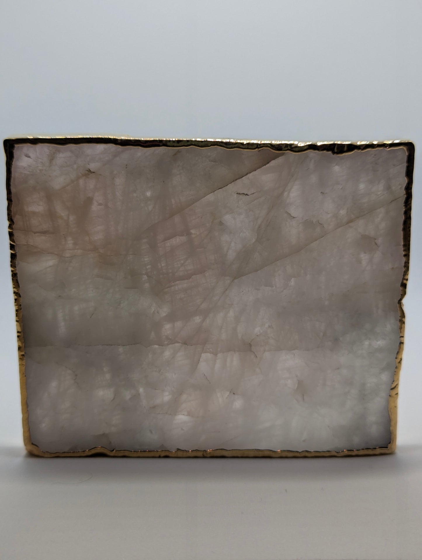 Aventurine and gold Coasters (set of 4)