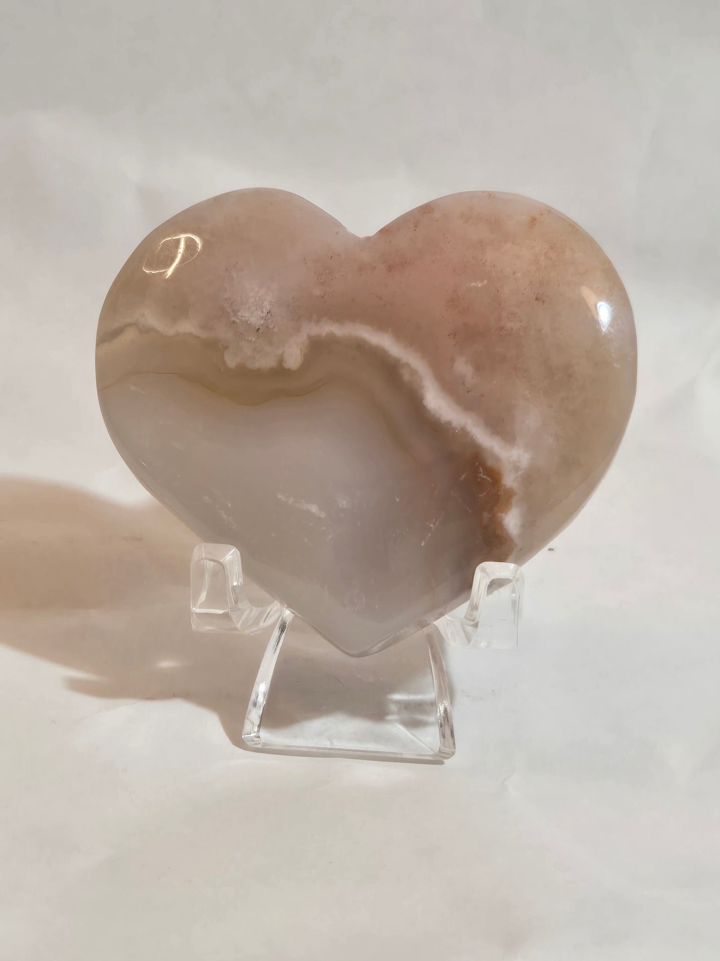 Flower Agate Heart