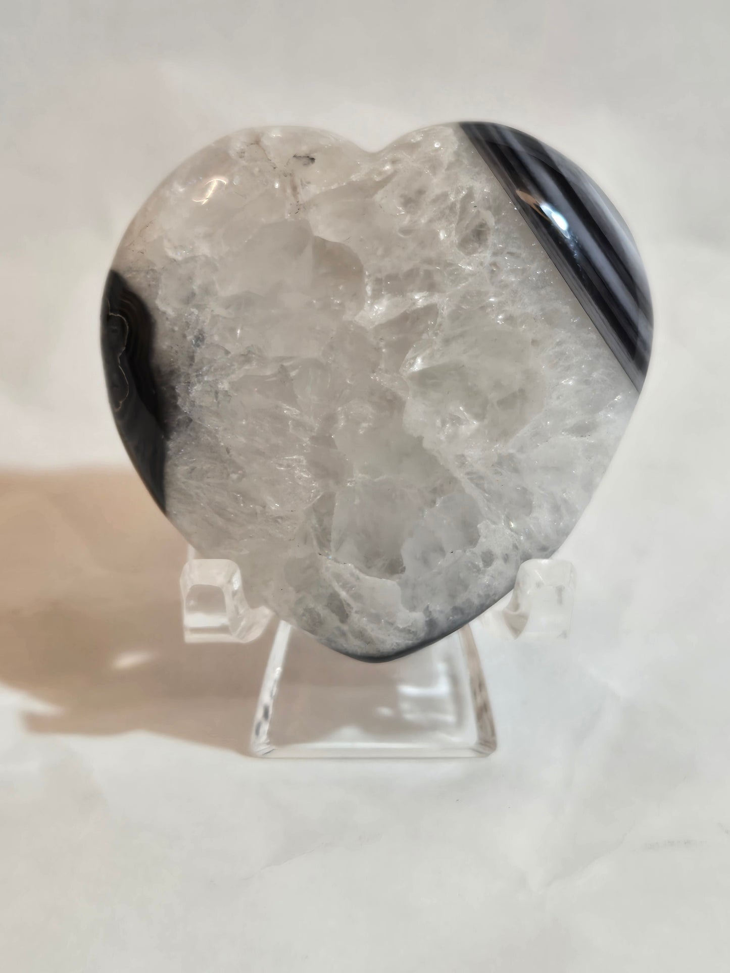 Black Agate Heart